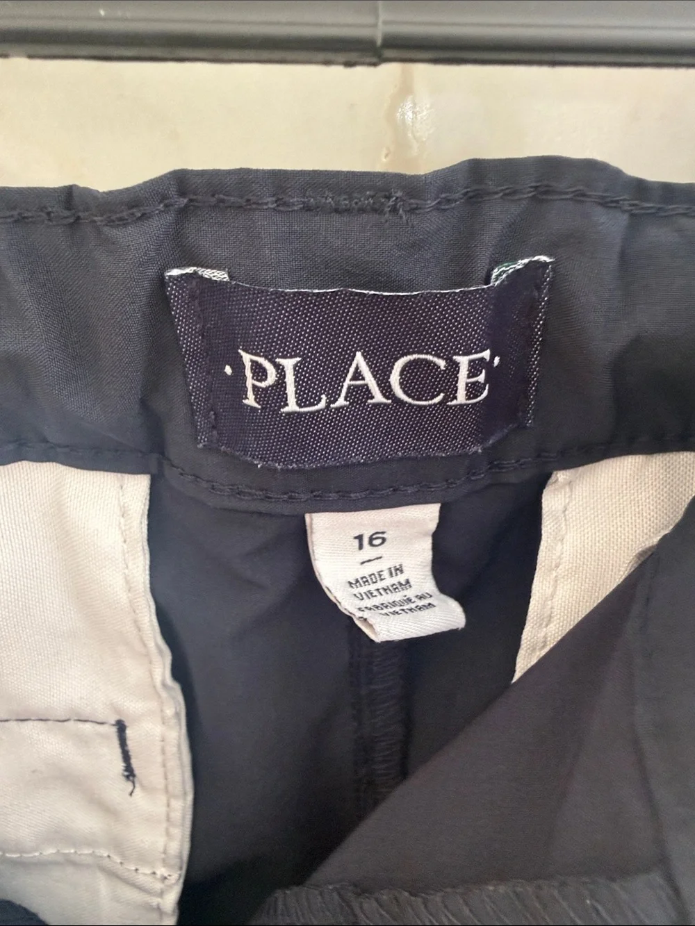 The Children's Place Navy Flat-Front Performance Shorts boys size 16 set of 2